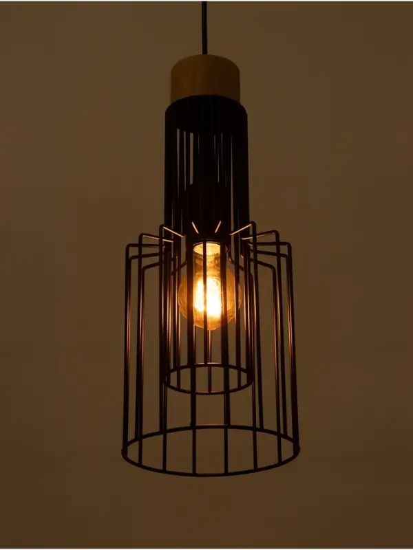 Светильник &laquo;Крит&raquo; 1&times;40 Вт Е27 черный/коричневый 16&times;16&times;40.5(140)см