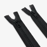 Молния &laquo;Трактор&raquo;, №8, разъёмная, 2 бегунка, замки автомат, 120 см, чёрная