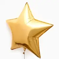 Воздушный шар фольгированный 30" &laquo;Звезда&raquo;, золотой