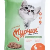 Консервированный корм Мурчик для кошек, кролик в соусе, 75 г