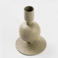 Подсвечник на 1 свечу &laquo;Кипарис&raquo;, с 1 сферой, 7.5&times;7.5&times;11.5 см