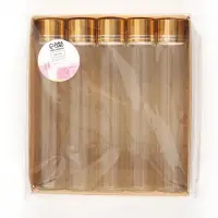 Баночки для хранения бисера, в крафтовой коробке, d=2.2&times;12 см, 5 шт.