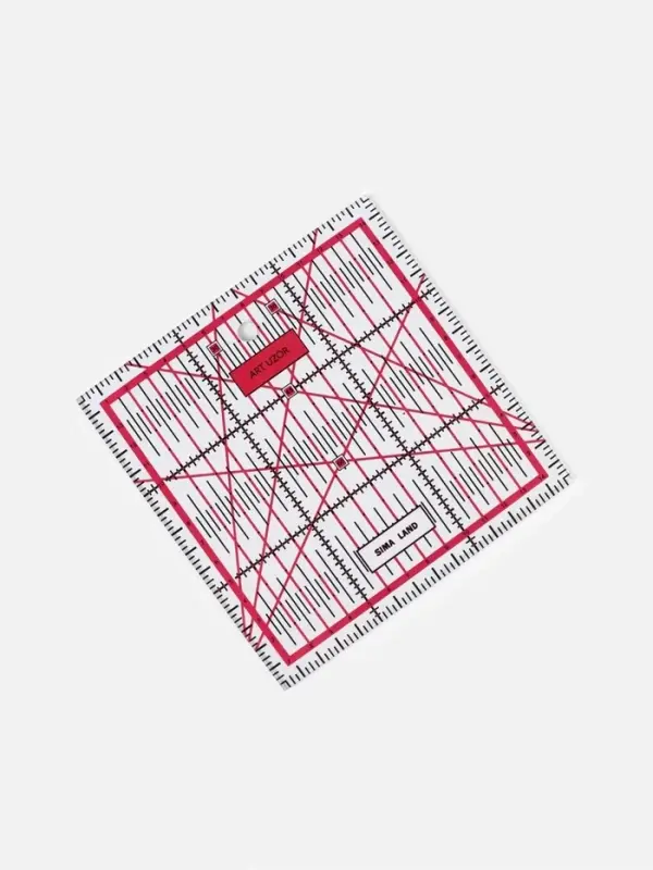 Набор линеек для квилтинга и пэчворка 30&times;30/25&times;25/15&times;15/10&times;10 см, s=3 мм