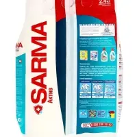 Стиральный порошок Sarma Active &laquo;Горная свежесть&raquo;, универсальный, 2.4 кг