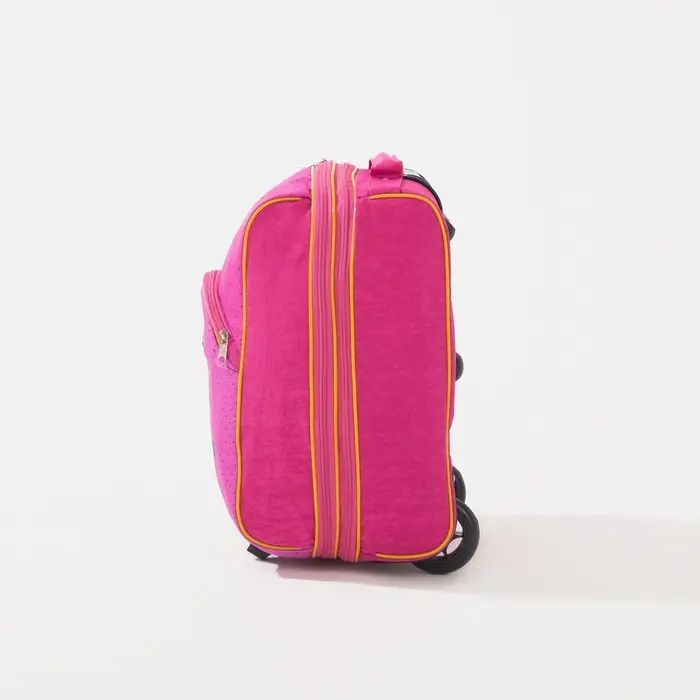 Чемодан малый 16" на молнии, цвет розовый