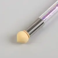 Сменные спонжи для маникюра, набор 10 шт., d=1.5 см, бежевые