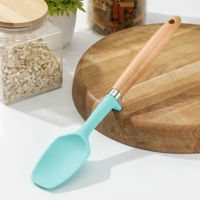 Лопатка Доляна «Лагуна», 30 см, цвет голубой Лопатка Доляна «Лагуна», 30 см, цвет голубой