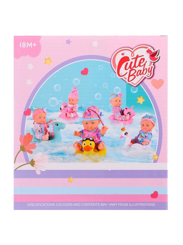 Пупс «Купание с единорогом», с аксессуарами, МИКС