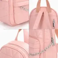 Рюкзак женский на молнии, с карманами, размер 24&times;12&times;30 см, розовый