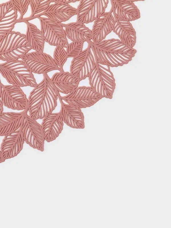 Салфетка сервировочная на стол Доляна &laquo;Эльзас&raquo;, d=38 см, пыльная роза