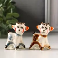 Фигурка фарфор &laquo;Сеня козлёнок&raquo;, 5.5 см, гжель цветная, МИКС