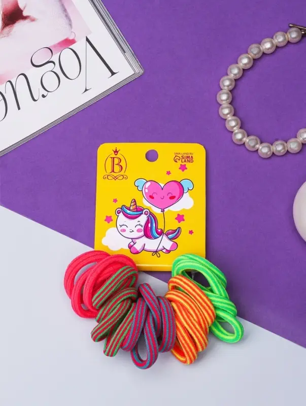 Резинка для волос «Единорожек», набор 20 шт., шарик, 2.5 см, МИКС Резинка для волос «Единорожек», набор 20 шт., шарик, 2.5 см, МИКС