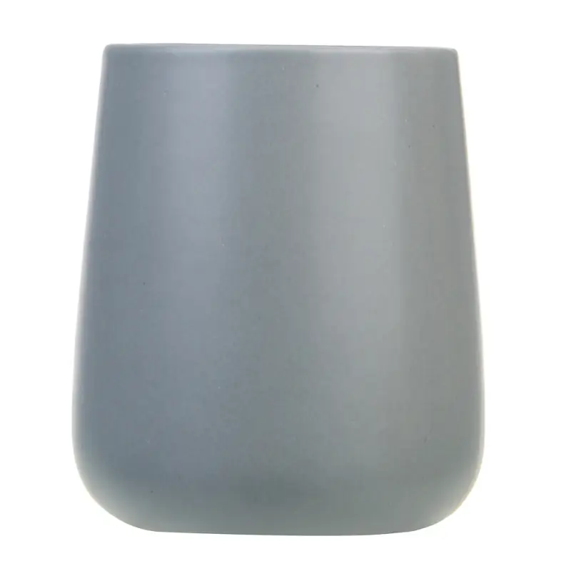 VETTA Стакан для ванной комнаты, 400 мл, 10,4x9x9 см, керамика, "Космос", серый