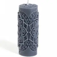 Свеча интерьерная &laquo;Солнце&raquo;, 160 г, 4.8&times;4.8&times;11 см, тёмно-синий