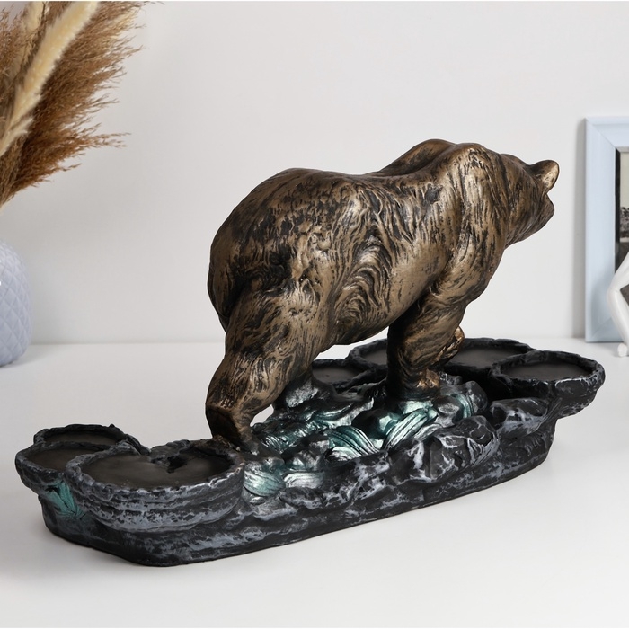 Подставка под бутылку "Медведь" 45х23х25см, цветная