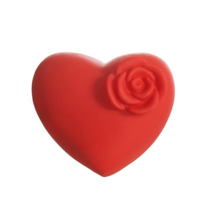 Ночник Сердце с цветочком LED красный 3,2х6х6,5 см Ночник Сердце с цветочком LED красный 3,2х6х6,5 см