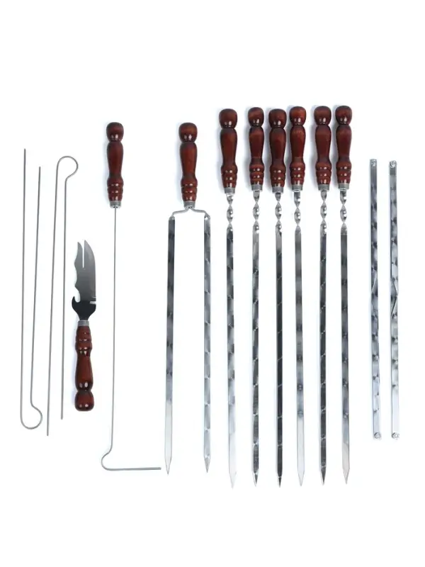 Набор шашлычный в колчане, 11 предметов, камфуляж Набор шашлычный в колчане, 11 предметов, камфуляж