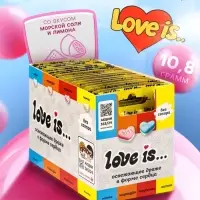 Освежающие конфеты Love is, со вкусом морской соли и лимона блистере, 10.8 г