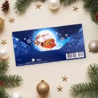 Конверт для денег «Сказочного праздника!» глиттер, конгрев, 17×8 см