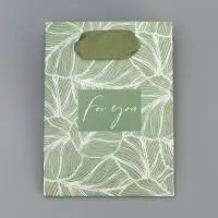 Пакет подарочный ламинированный, упаковка, «Для тебя», 9 х 12 х 6.5 см Пакет подарочный ламинированный, упаковка, «Для тебя», 9 х 12 х 6.5 см