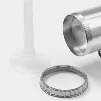 Шприц колбасный, 2.5 кг, 34&times;12&times;15 см, 2 насадки, нержавеющая сталь