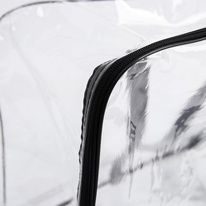 Сумка в роддом с косметичкой «Сердце», набор 2 шт., 50х31/36х25, цвет прозрачный/черный, Mum&Baby Сумка в роддом с косметичкой «Сердце», набор 2 шт., 50х31/36х25, цвет прозрачный/черный, Mum&Baby