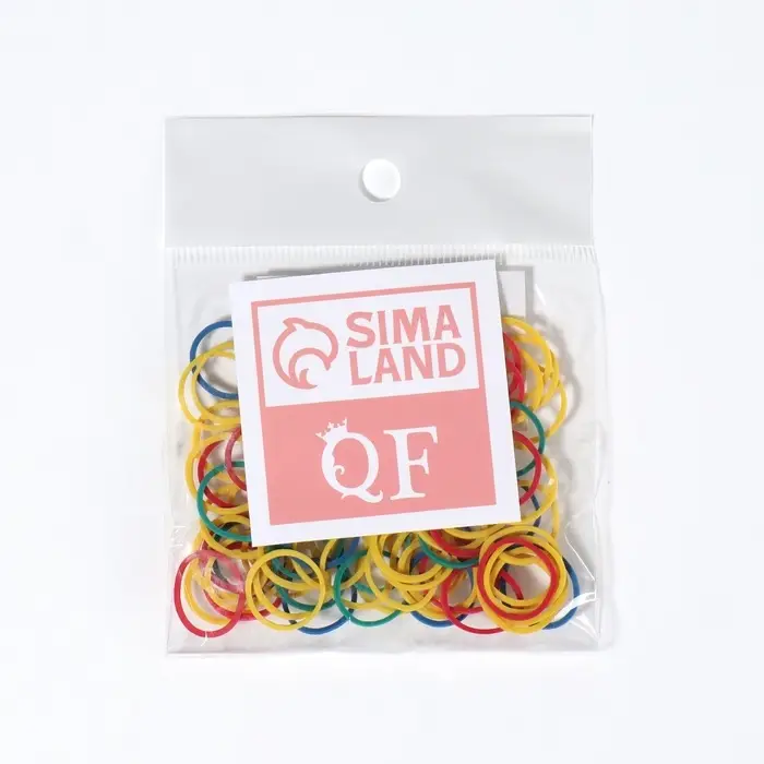 Силиконовые резинки для волос, набор, d=1.5 см, 50 шт., разноцветные Силиконовые резинки для волос, набор, d=1.5 см, 50 шт., разноцветные