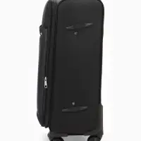 Чемодан на колёсах TEXTURA, кодовый замок, с увеличением, 42&times;26&times;68 см, 24", чёрный