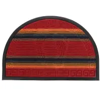 VETTA Коврик придверный, ворсовый с резиновой каймой, полукруг 40x60см, 3 дизайна