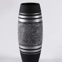 Ваза &laquo;Империал&raquo;, h=26 см, стекло, чёрная