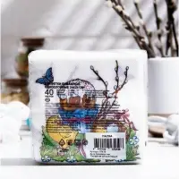 Салфетки бумажные &laquo;Пасха&raquo;, 1 слой, 24&times;24 см, 40 шт