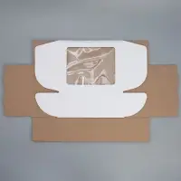 Коробка подарочная сборная с окном белая, упаковка, 27 х 10 х 21 см Коробка подарочная сборная с окном белая, упаковка, 27 х 10 х 21 см