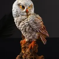 Фигурка полистоун «Сова сипуха», 17.5×8×10 см