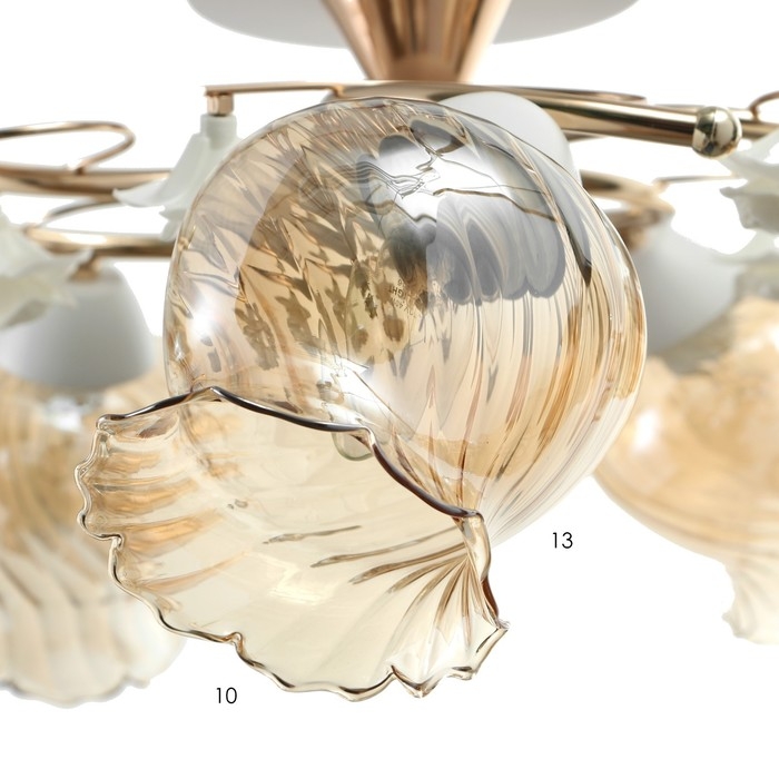 Люстра Люстра "Молла" 5хЕ27 40Вт бело-золотой 56х56х25 см BayerLux