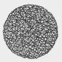 Салфетки сервировочные на стол Доляна &laquo;Паутинка&raquo;, d=38 см, 4 шт., чёрные