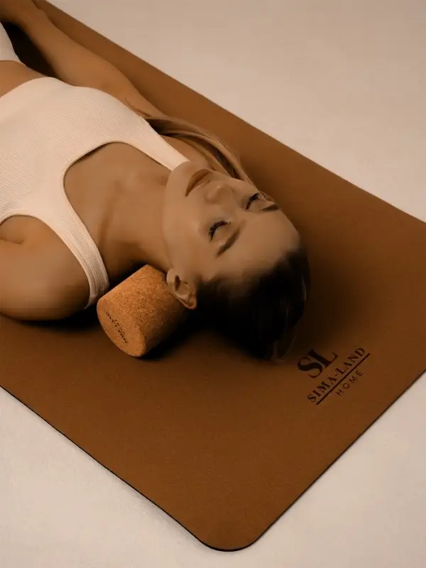 Ролик для йоги Sima-Land Home, 30&times;10 см, пробка