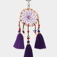 Брелок "Ловец снов" 17 см, цв. фиолетовый Брелок "Ловец снов" 17 см, цв. фиолетовый