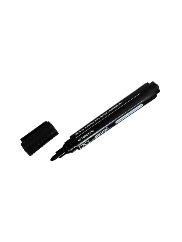 Маркер перманентный Beifa Office, 2.0 мм, чёрный Маркер перманентный Beifa Office, 2.0 мм, чёрный