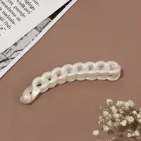 Банан для волос &laquo;Звенья&raquo;, 10 см, белый