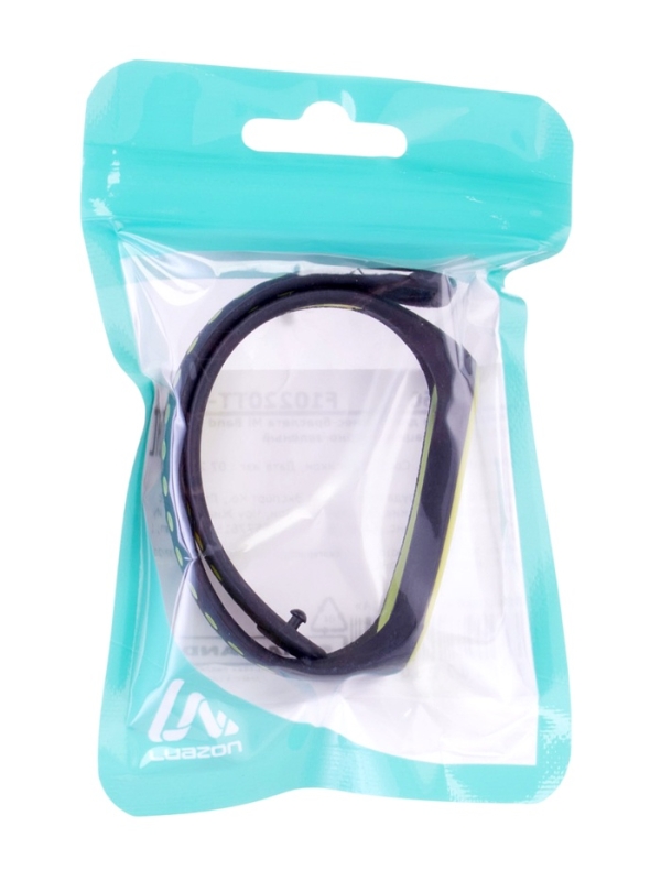 Ремешок Luazon для фитнес-браслета Mi Band 5/6/7, с перфорацией, чёрно-зелёный Ремешок Luazon для фитнес-браслета Mi Band 5/6/7, с перфорацией, чёрно-зелёный