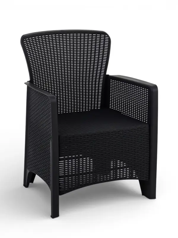 Комплект садовой мебели &laquo;Ротанг лайт&raquo;, 3 предмета: 2 кресла, стол, цвет мокко