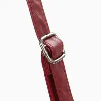 Сумка женская кросс-боди на молнии, 20.5&times;2&times;13 см, бордовая