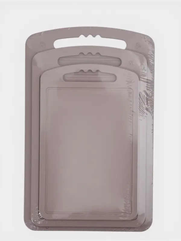 Набор разделочных досок Martika, пластик, 3 шт.: 24&times;15 см, 28&times;18 см, 32&times;20 см, МИКС