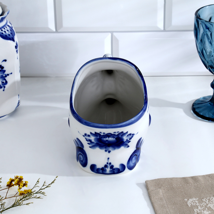 Подставка для ложек «Чудо-рыба», 10х16,5х13,5, гжель Подставка для ложек «Чудо-рыба», 10х16,5х13,5, гжель