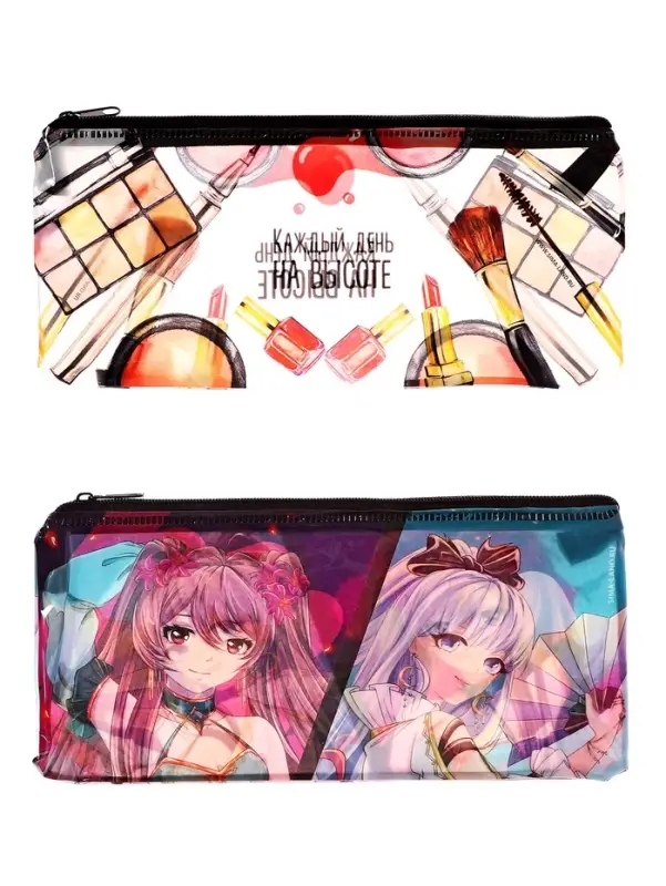 Пенал школьный «Фрукты», на молнии, МИКС Пенал школьный «Фрукты», на молнии, МИКС