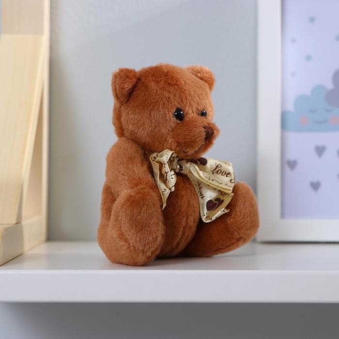 Мягкая игрушка «Мишка с бантом», с сердечками, цвета МИКС Мягкая игрушка «Мишка с бантом», с сердечками, цвета МИКС