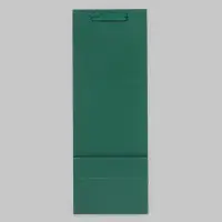Пакет подарочный под бутылку &laquo;Зелёный&raquo; 13&times;36&times;10 см, 1 шт.