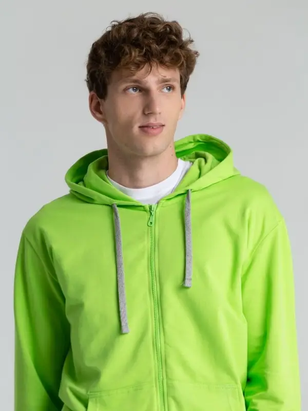 Толстовка на молнии с капюшоном Unit Siverga зеленое яблоко, размер XS Толстовка на молнии с капюшоном Unit Siverga зеленое яблоко, размер XS