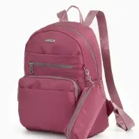 Рюкзак городской, с косметичкой, 5 карманов, бордовый