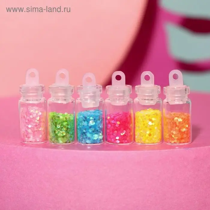 Набор крупных блёсток для декора ногтей «Ты рождена сиять!» Набор крупных блёсток для декора ногтей «Ты рождена сиять!»